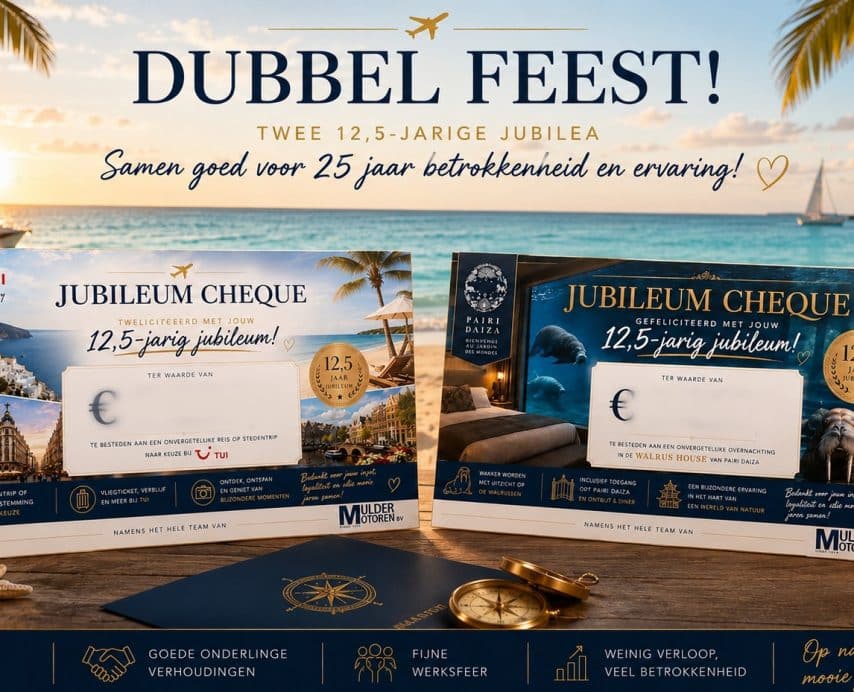 Dubbel feest, samen goed voor 25 jaar betrokkenheid en ervaring !