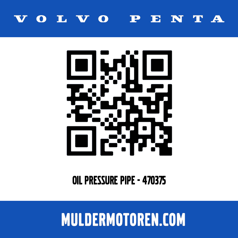 Volvo Penta OIL PRESSURE PIPE | 470375 | Mulder Motoren